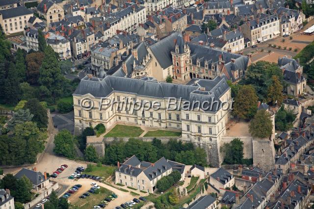 france loir et cher 01.JPG - Vue aérienne du château de BloisChâteau de la LoireLoir-et-Cher,  France